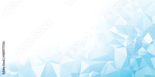 Abstract blue to turquoise gradient, faceted geometric shapes, smooth lighting, high resolution, modern style