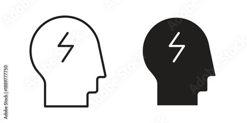 Trauma icons for design. Easily editable stroke. Modern flat design.