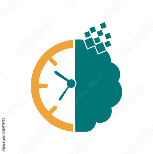 smart time logo design template