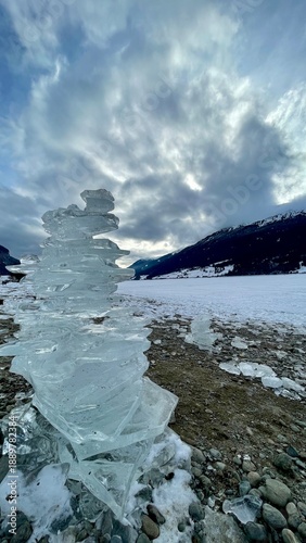 Reschenpass, Reschensee, Kirchturm, Stausee, Italien, 