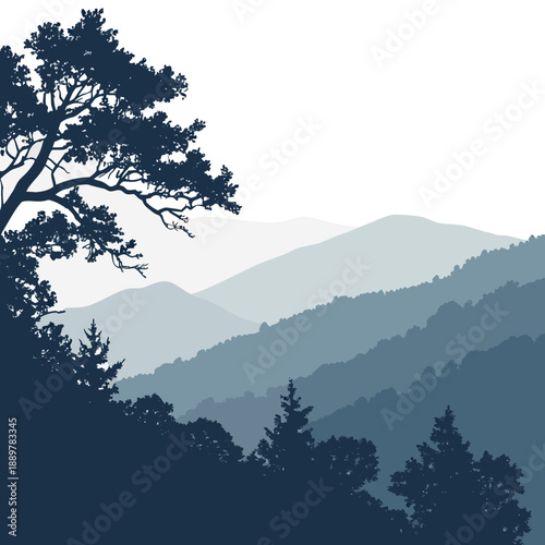 Serene mountain landscape