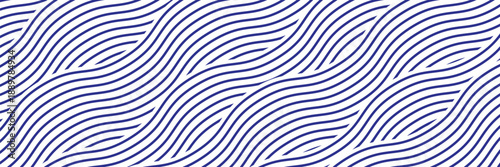 Texture of blue instant noodles pasta and spaghetti with geometric wavy lines.