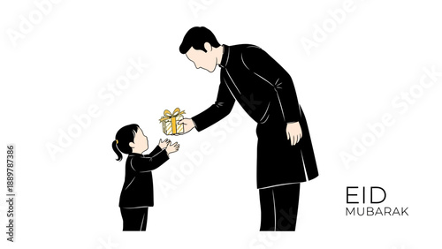 This image illustrates a powerful and symbolic Eid Mubarak concept centered on prayer, devotion, and spiritual focus within Islamic tradition. The silhouette style emphasizes humility and connection w