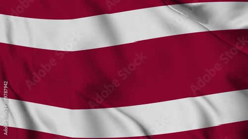 Majapahit Empire Flag Sang Saka Getih Getah Waving on Black Background