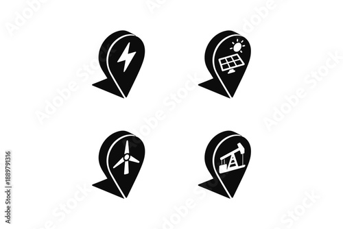Energy Location Icons