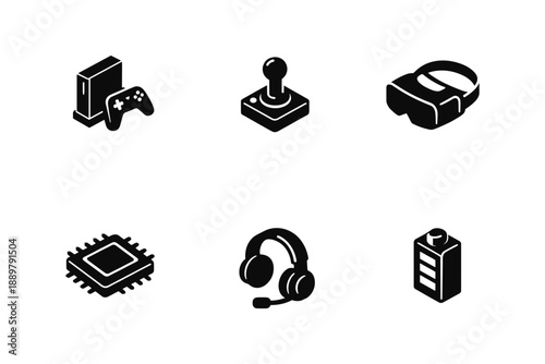 Gaming Technology Icons Set