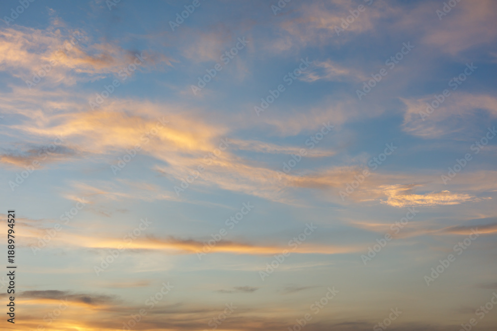 Fototapeta premium The sky is blue with a few clouds