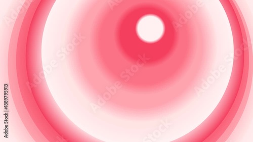 Soft Pink Gradient Circular Tunnel Loop, Cute Pastel Abstract Motion Background for Valentine & Beauty Skin Care