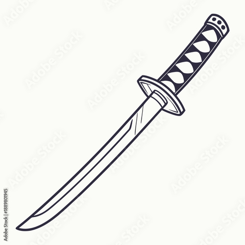 Katana Sword Simple Graphic 1
