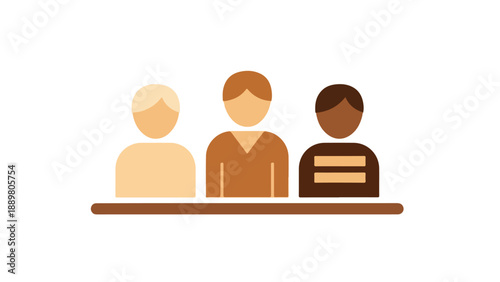 Illustration of diverse people standing together in unity for International Day of Elimination of Racial Discrimination and Anti-racism awareness.