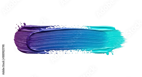 Transitional gradient paint stroke, artistic textural effect with a dynamic color flow, visually