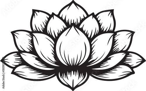 Simple lotus icon collection. Lotus icon sign symbol design.