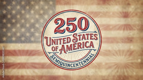 250 Years Celebration of the United States of America Semiquincentennial Commemorative Design