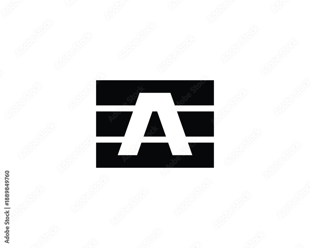 Fototapeta premium EA AE Logo Design