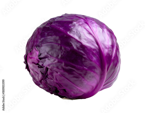 Whole red cabbage showcasing freshness and organic quality