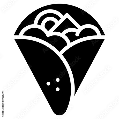 vector illustration of a crepe cake 