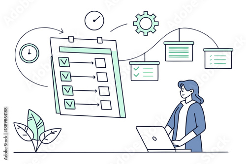 Company Operational Planning Illustration Minimal (7)