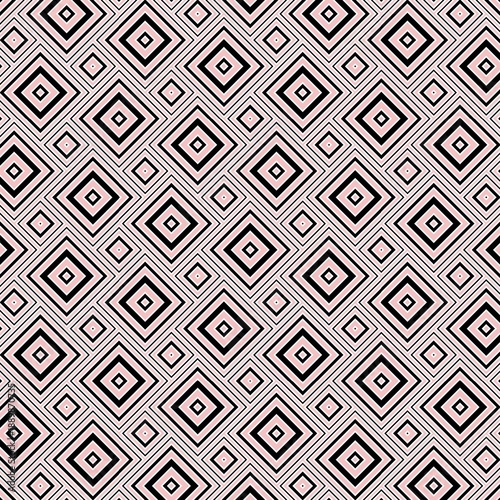 Abstract geometric set of seamless pattern