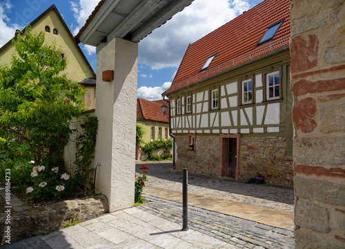 Historisches Ortsbild von Erlabrunn am Main, Landkreis Würzburg, Unterfranken, Franken, Bayern, Deutschland