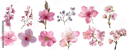 Wallpaper Mural pink flowers in spring Torontodigital.ca