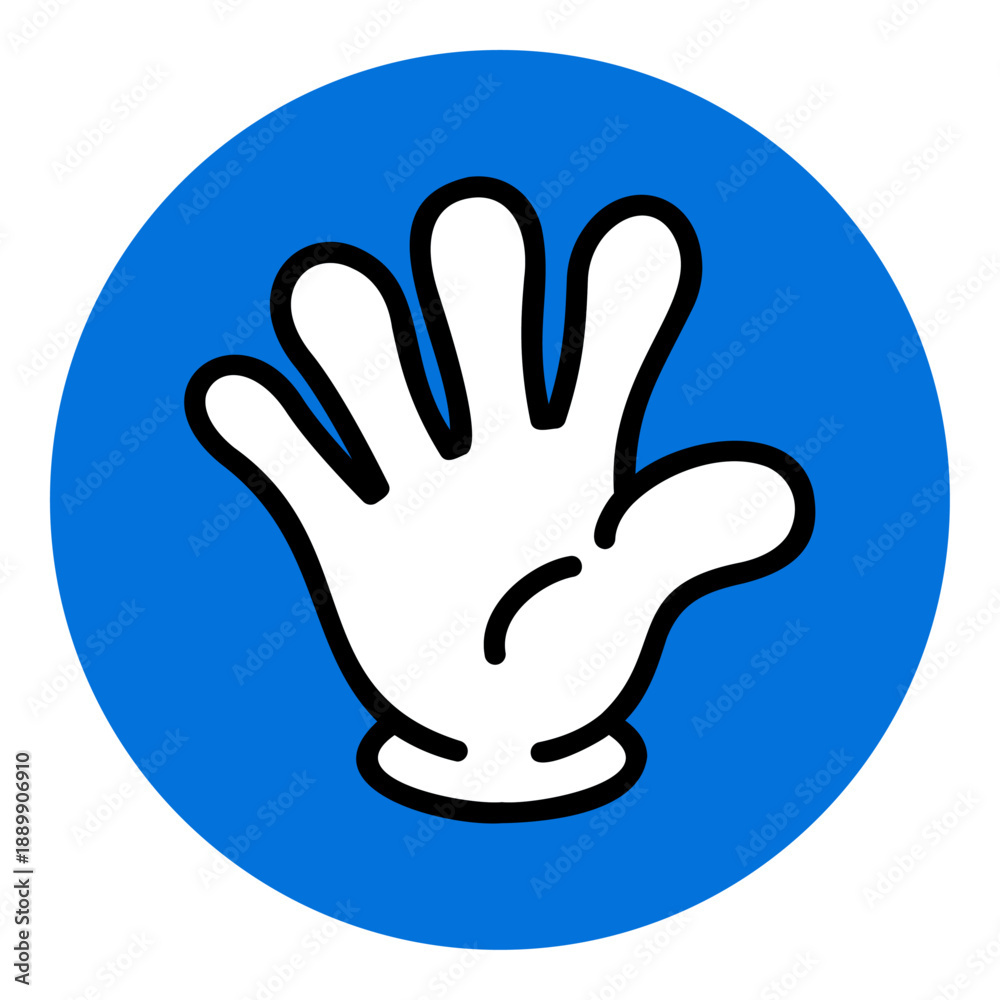 Obraz premium じゃんけんアイコン 単体 パー