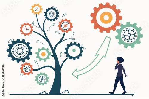 Strategic Decision Making Illustration Clean Vect (7)