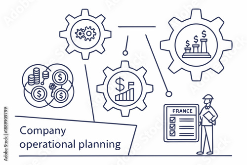 Company Operational Planning Illustration Minimal (6)