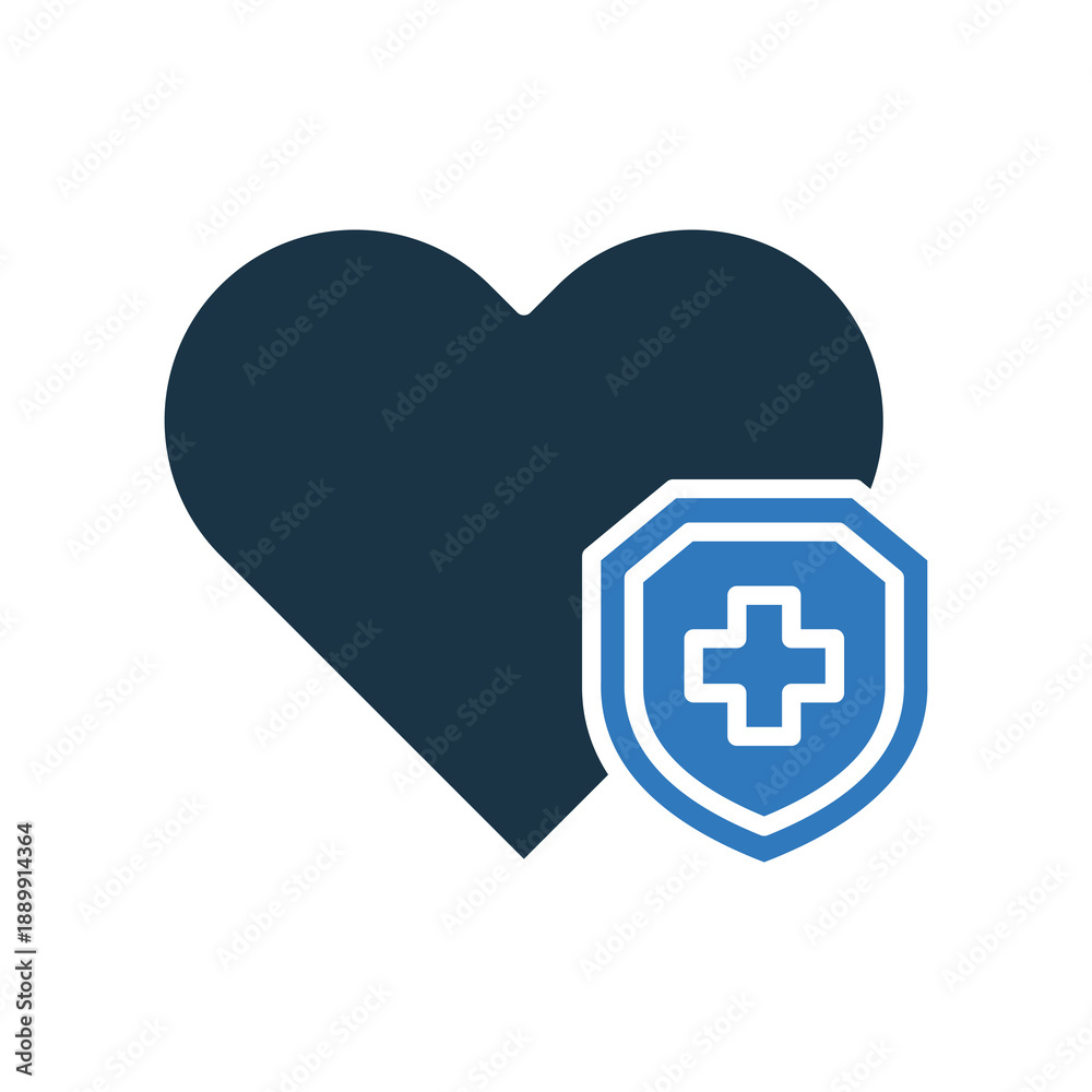 Fototapeta premium Health mixed color icon