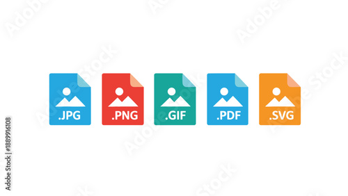 A graphic designer working with various file formats on a computer