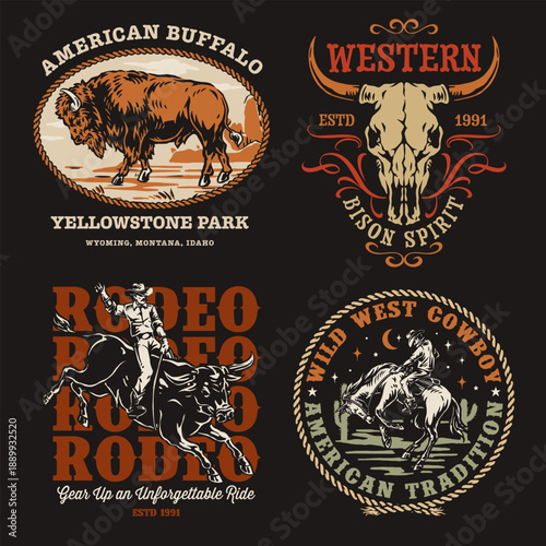 Cowboys and rodeos in the west