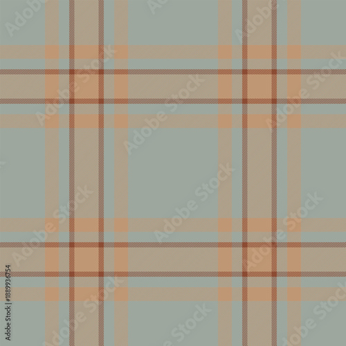 Proud background tartan seamless, apartment pattern texture textile. Service vector plaid fabric check in orange and grey colors.