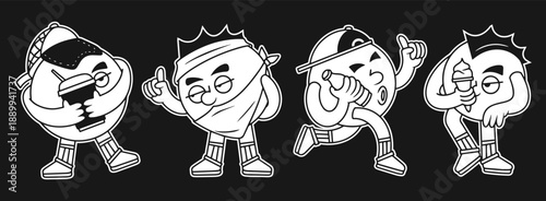 Hand drawn vector mascot illustration design pack