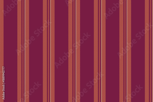 Carment fabric texture seamless, path vector pattern stripe. Irinting textile background lines vertical in pink and orange colors.