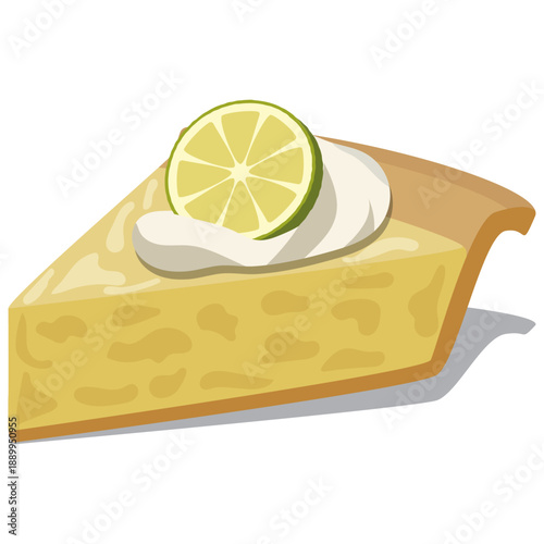 Key lime pie, Floridian dessert pie.