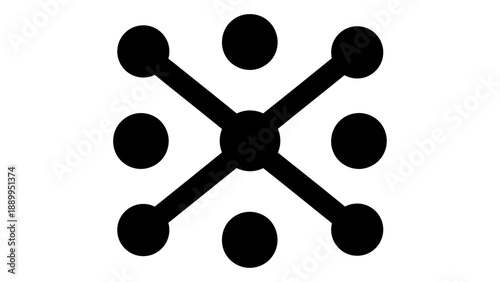 A graphic representation of a pattern lock screen for secure mobile device access