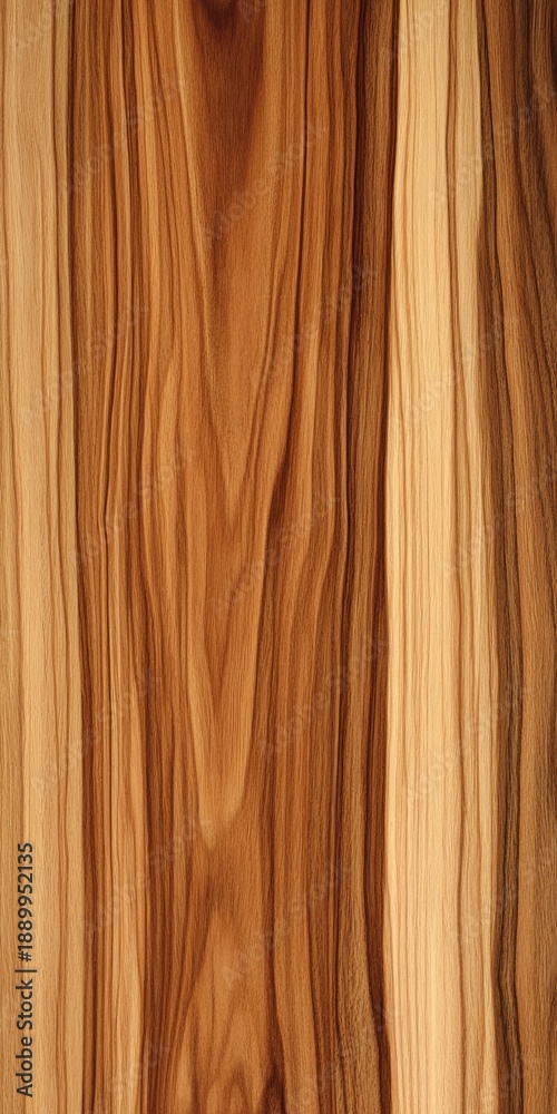 Naklejka premium Stylish Hardwood Plank with Subtle Grain Detail and Smooth Stained Finish for Interior Designs