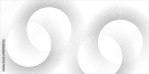 Black mascara circular texture, brush stroke isolated on white background. eps 10