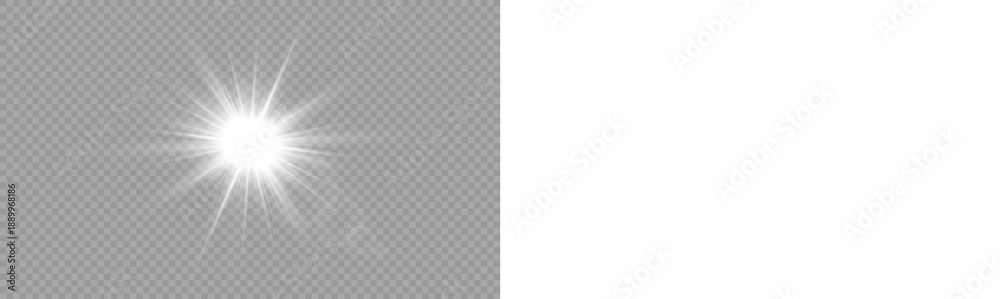 Obraz premium PNG transparent sunlight special lens flare light effect. Stock royalty free PNG image