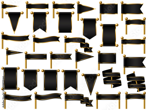 旗、線付、m19黒