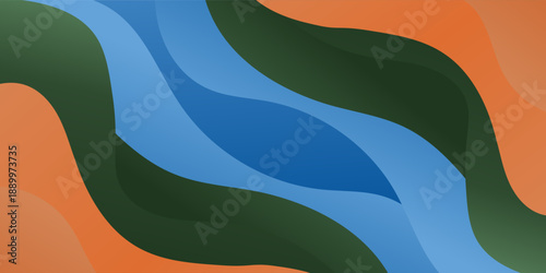 Colorful solid geometric business banner design.Futuristic technology concept