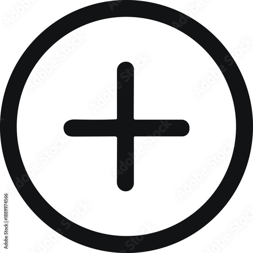 Minimal Plus Sign Icon