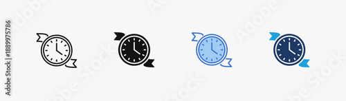 Set of efficiency icon collection in Multiple Style. Icon suitable for web and mobile application