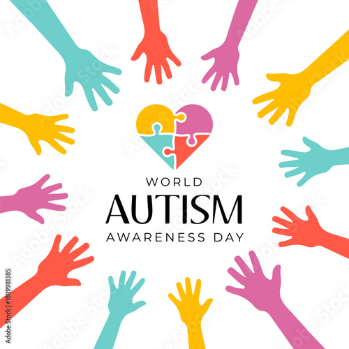 World Autism Awareness Day Vector Illustration