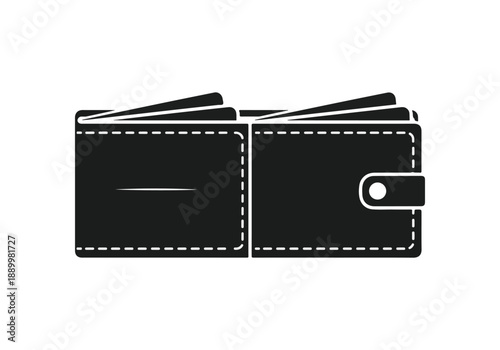 Minimalist wallet design Vector