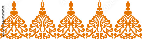 Floral pattern. wood carving pattern