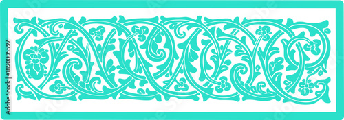 Floral pattern. wood carving pattern