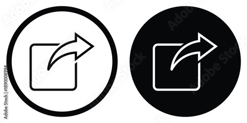 Clipboard icon with an outward-pointing arrow. Symbolizes data export, sharing reports, and transferring document information. Modern minimalist vector design.