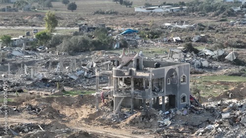 AERIAL Destroyed Sheikh Zayed Area North Gaza
Drone footage showing widespread destruction of residential buildings in the Sheikh Zayed area, northern Gaza, during the conflict, 2023.
