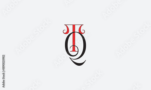 TQ, QT, Q, T Abstract Letters Logo Monogram