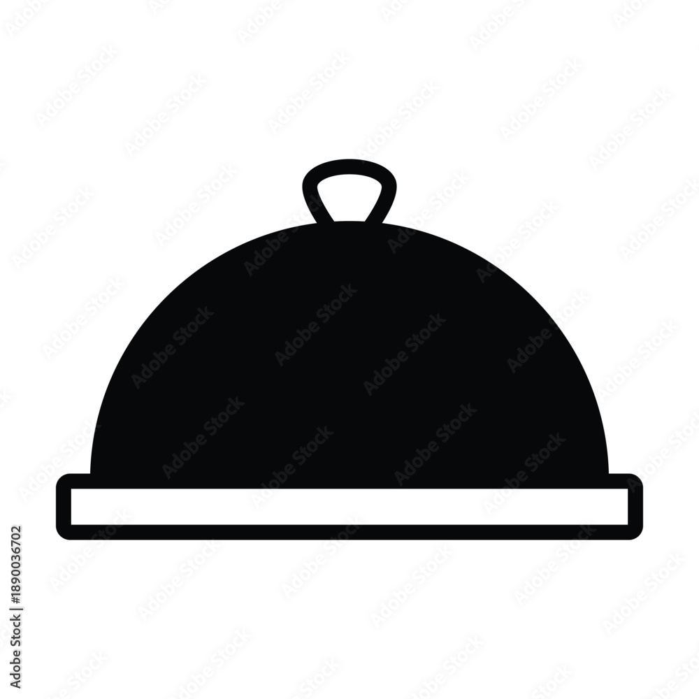 Obraz premium Cloche Vector icon which can easily modify or edit